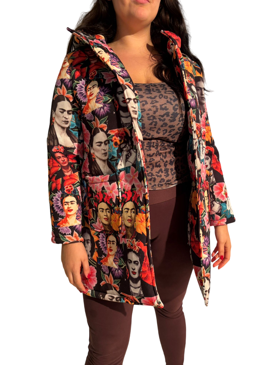 Giacca cappotto invernale donna stampa