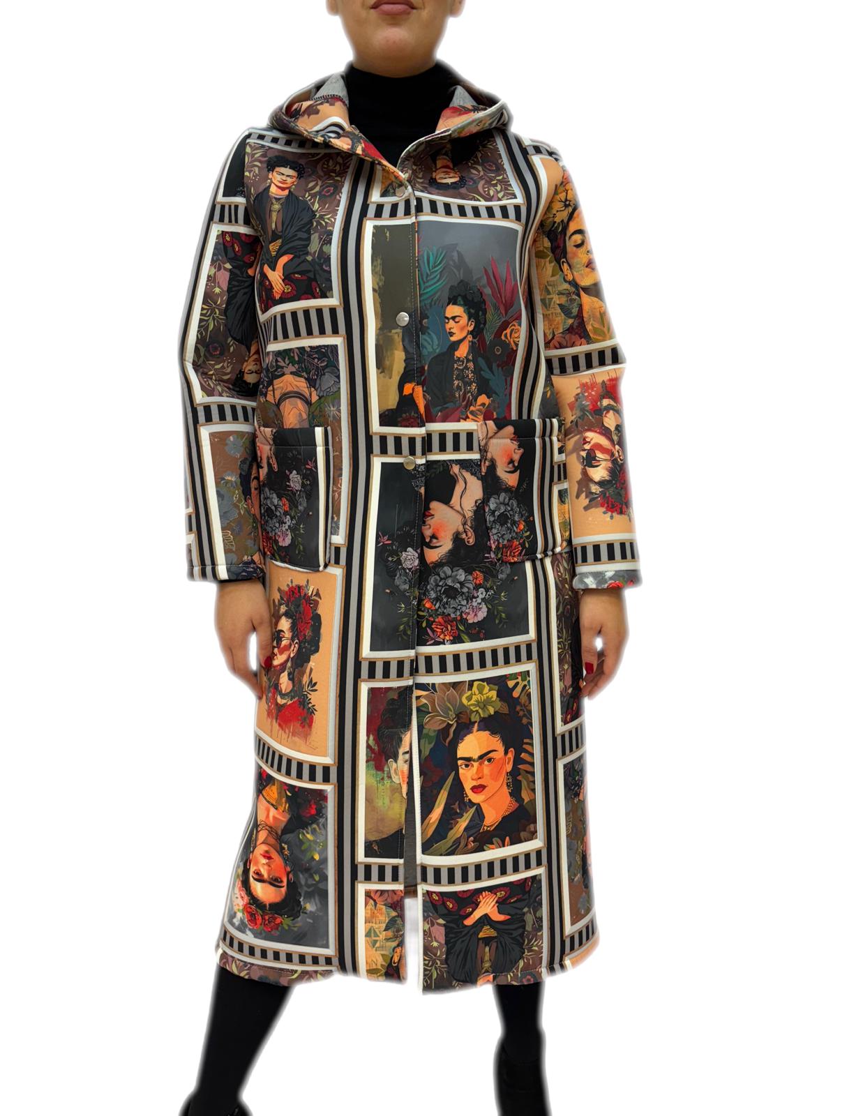 Cappotto lungo con stampa