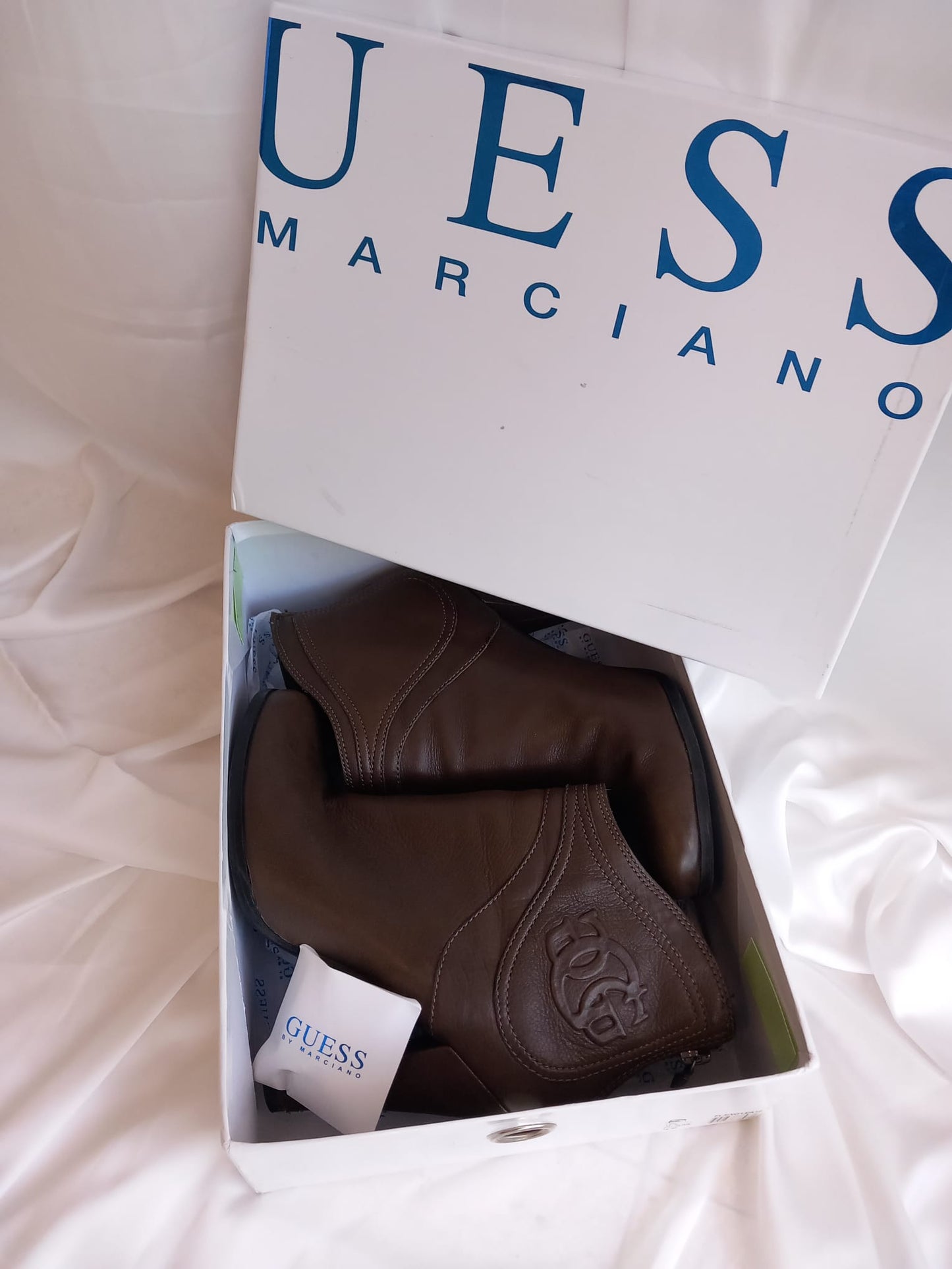 Guess Stivali in pelle marrone