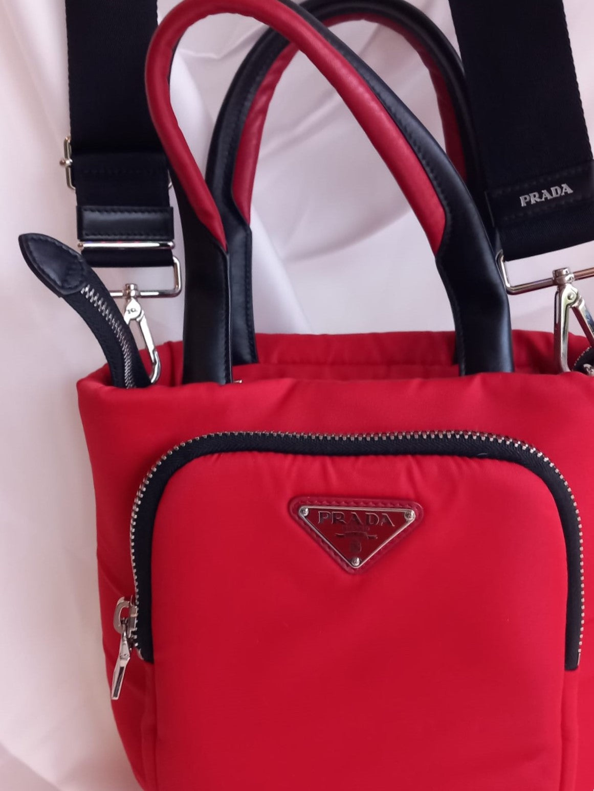 Prada Borsa Tessuto Cargo in nylon e pelle