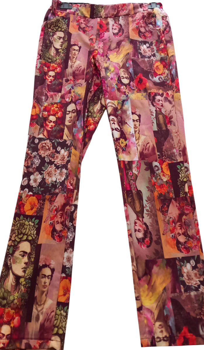 Pantaloni elastici donna con stampa