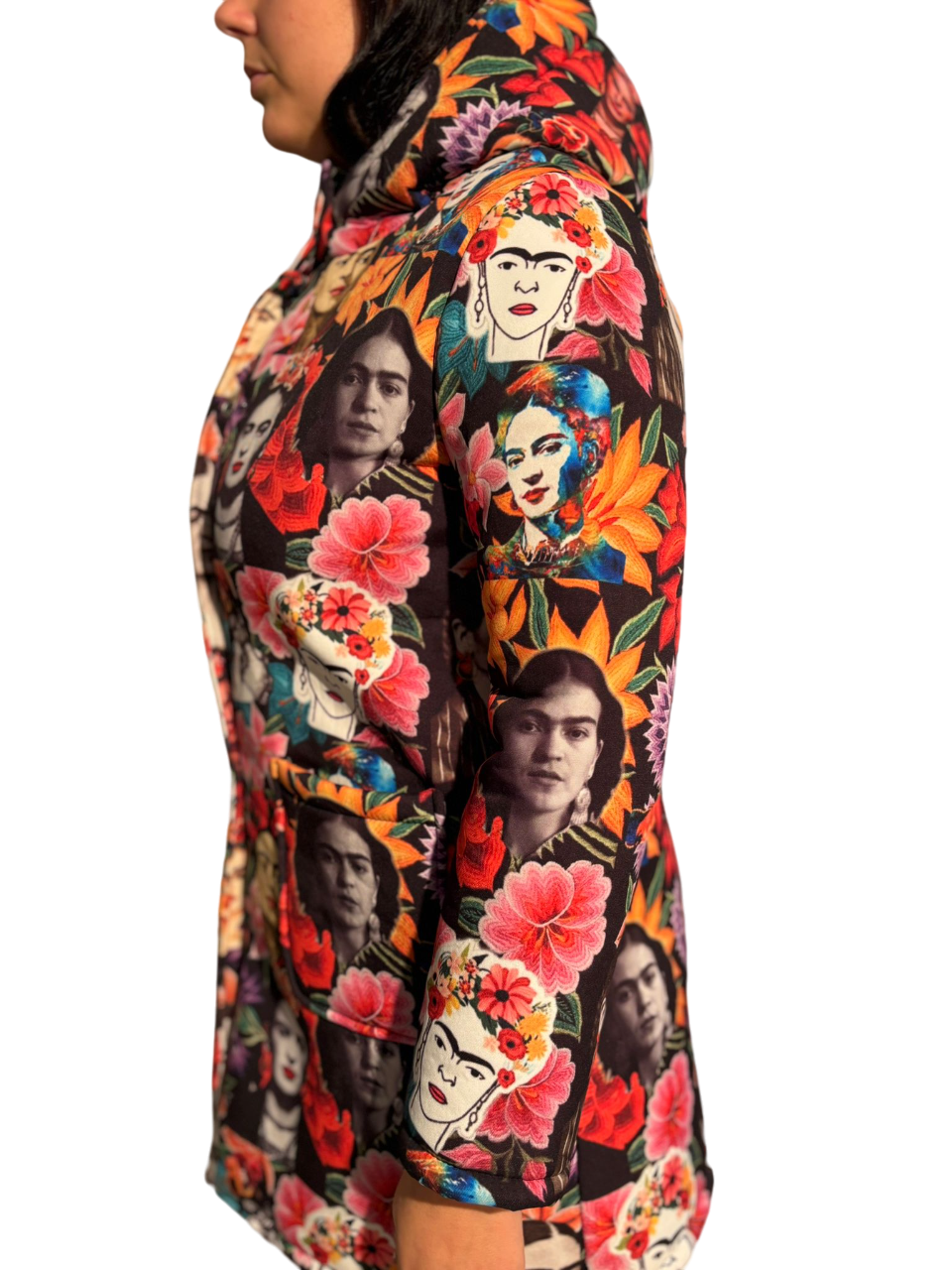 Giacca cappotto invernale donna stampa