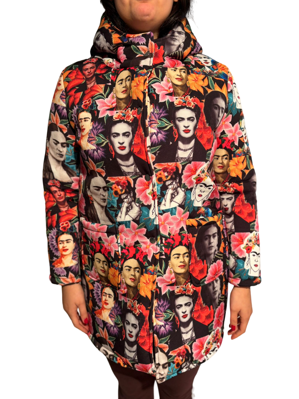 Giacca cappotto invernale donna stampa