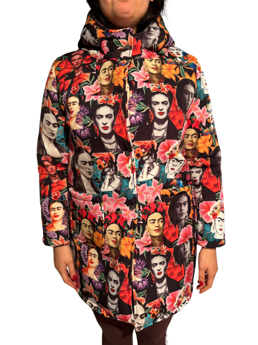 Giacca cappotto invernale donna stampa