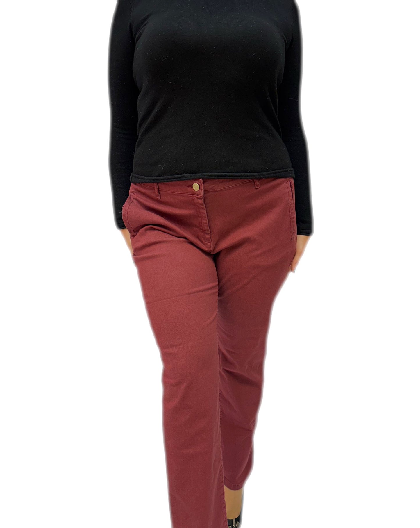 Pantaloni Oltre a Sigaretta in Cotone