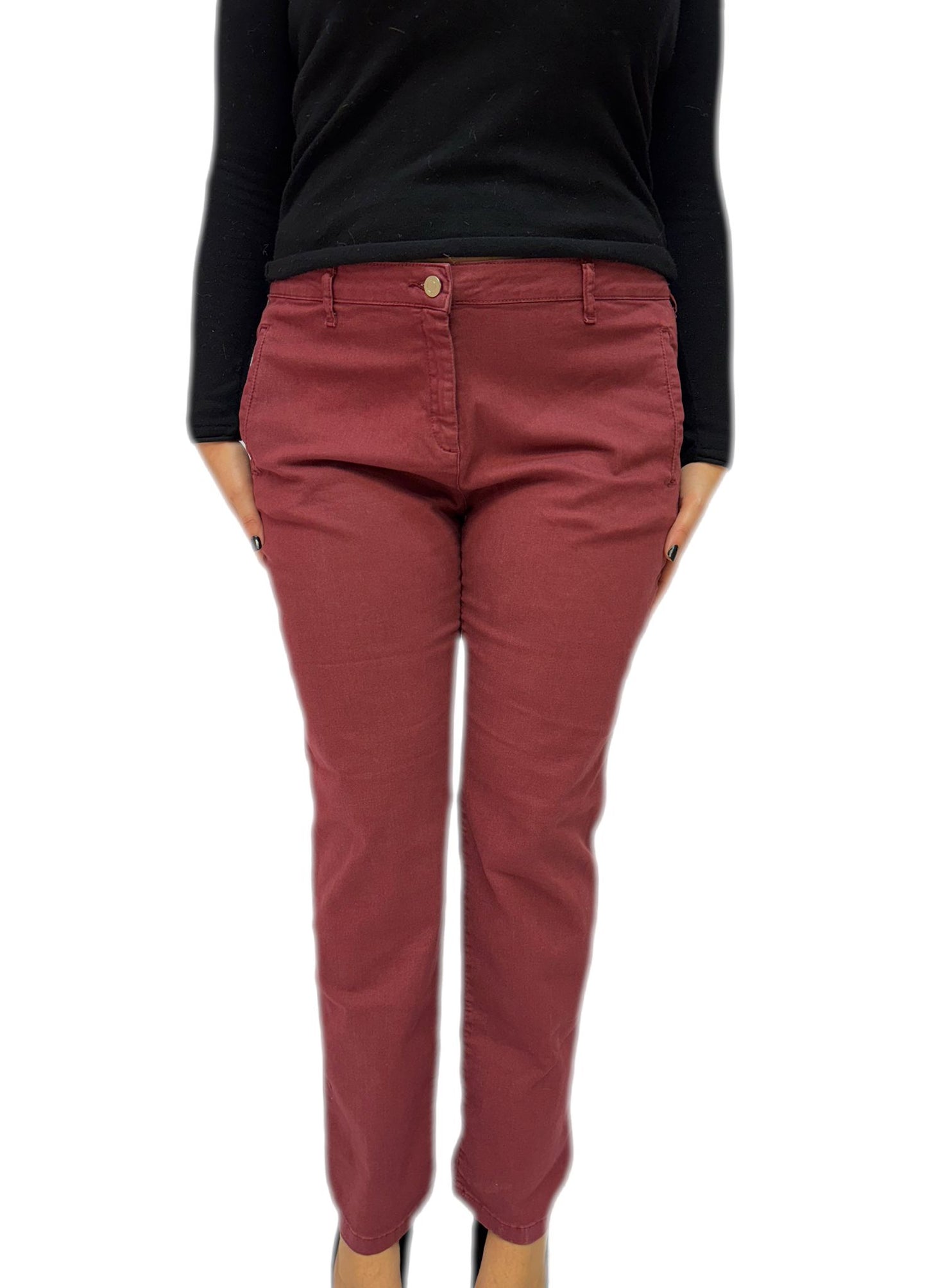 Pantaloni Oltre a Sigaretta in Cotone