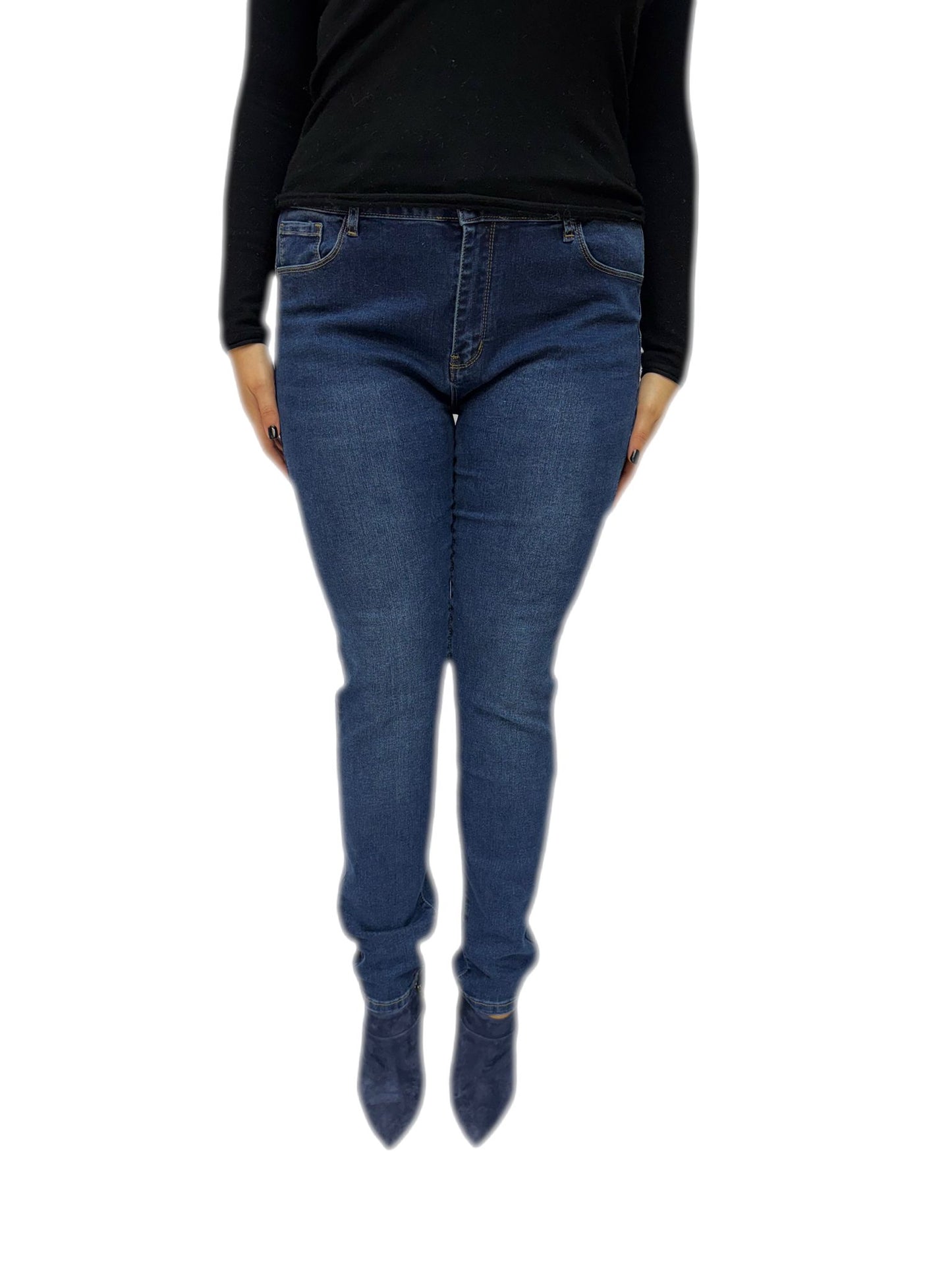 Pantalone Donna Jeans push up taglie comode