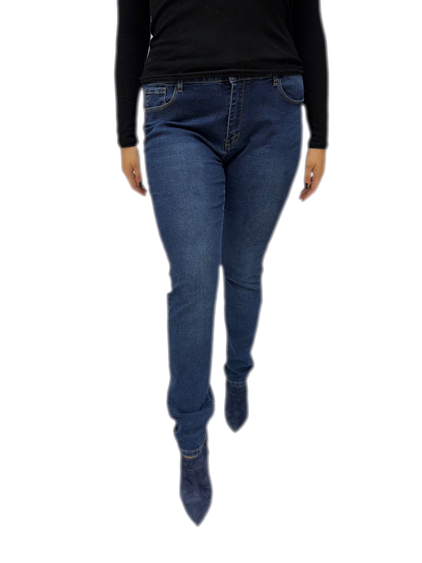 Pantalone Donna Jeans push up taglie comode