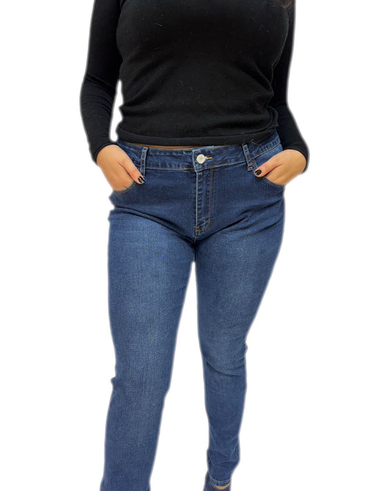 Pantalone Donna Jeans push up taglie comode