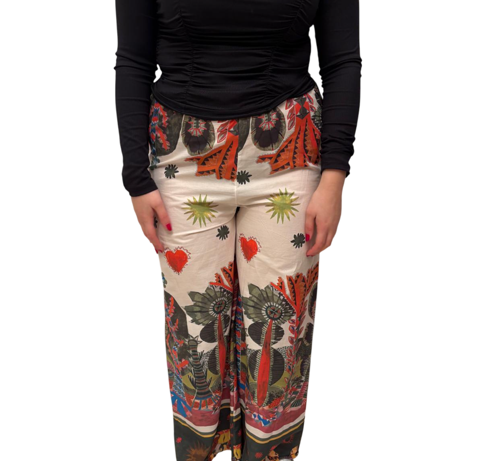 Pantaloni con stampa