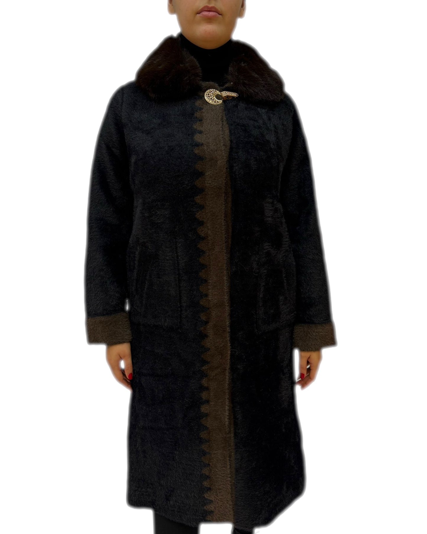 Cappotto di lana invernale donna
