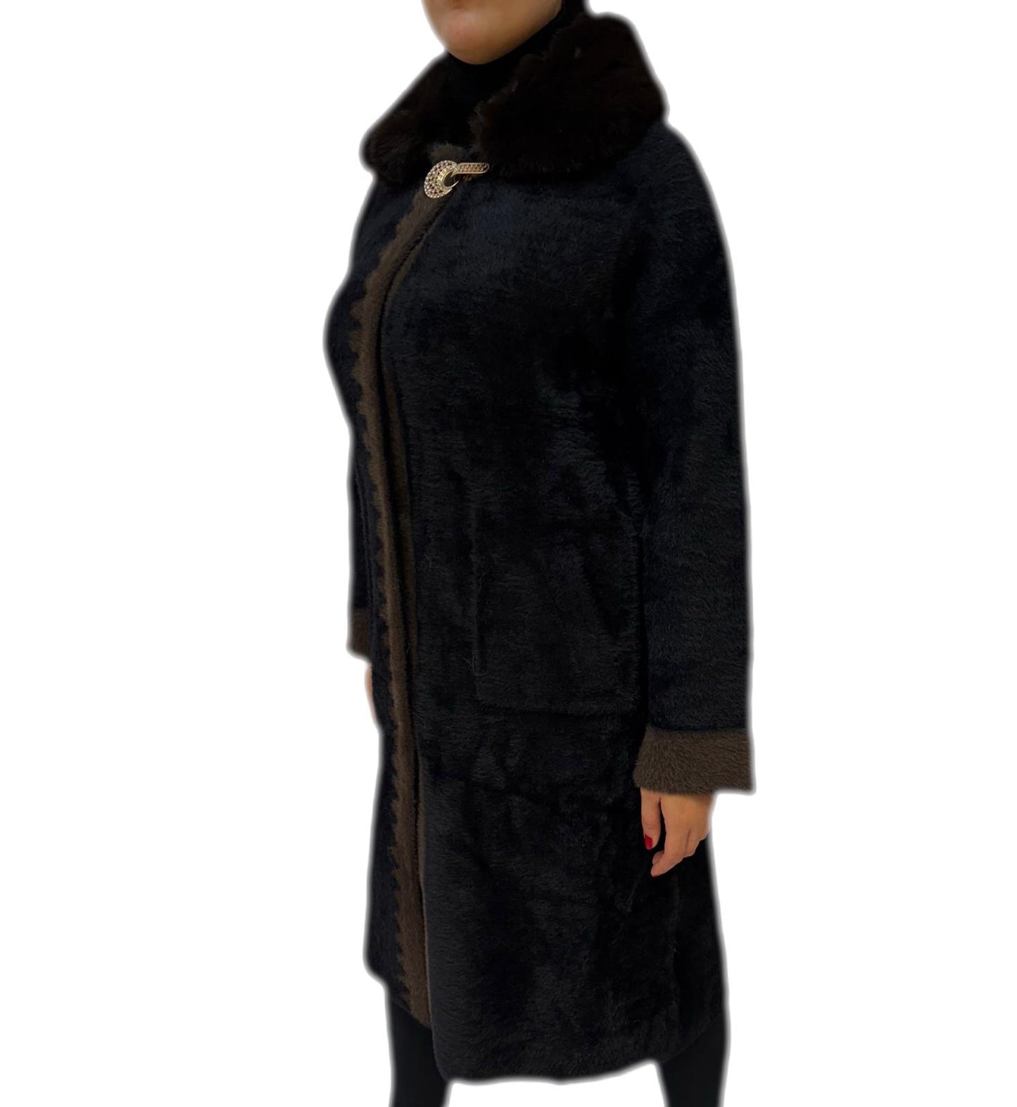 Cappotto di lana invernale donna