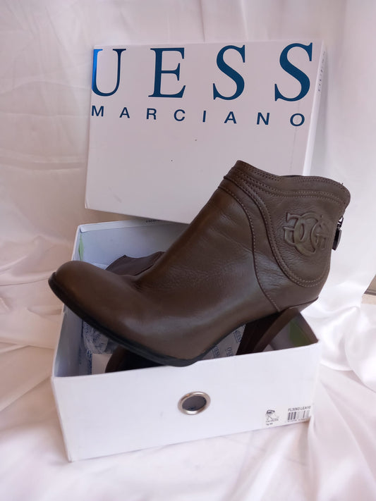 Guess Stivali in pelle marrone