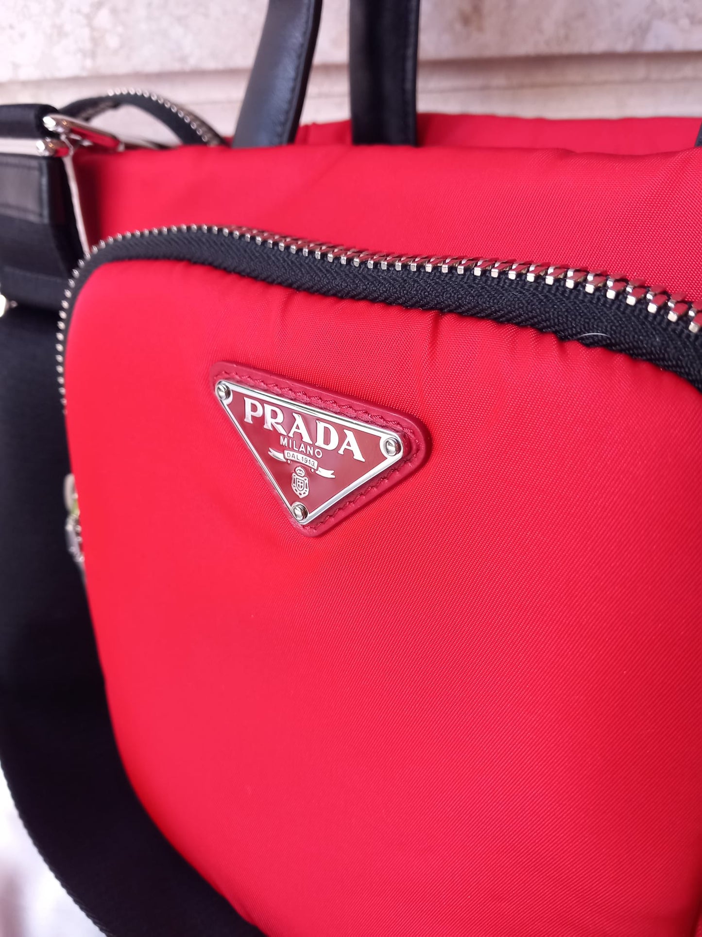 Prada Borsa Tessuto Cargo in nylon e pelle