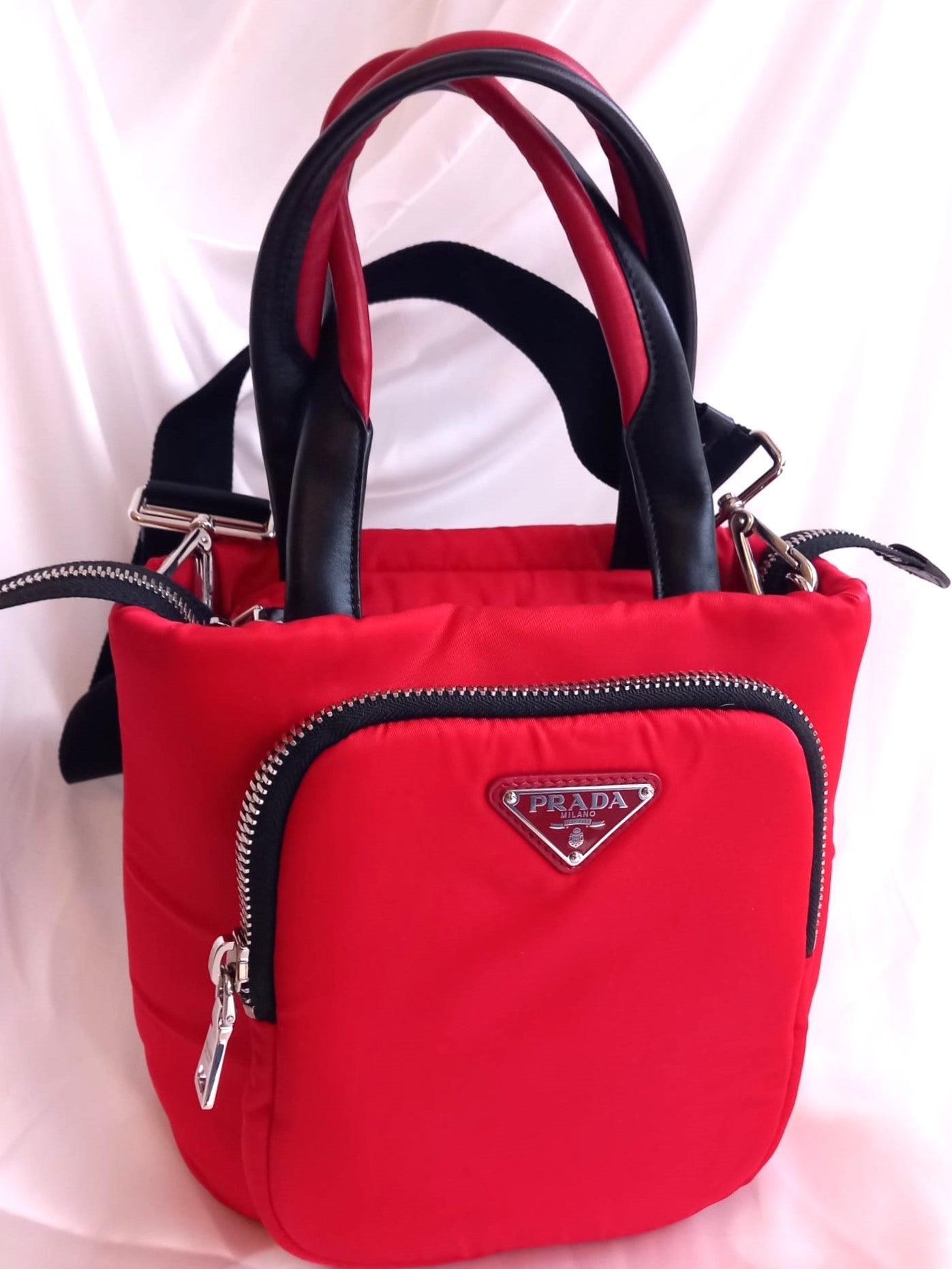 Prada Borsa Tessuto Cargo in nylon e pelle