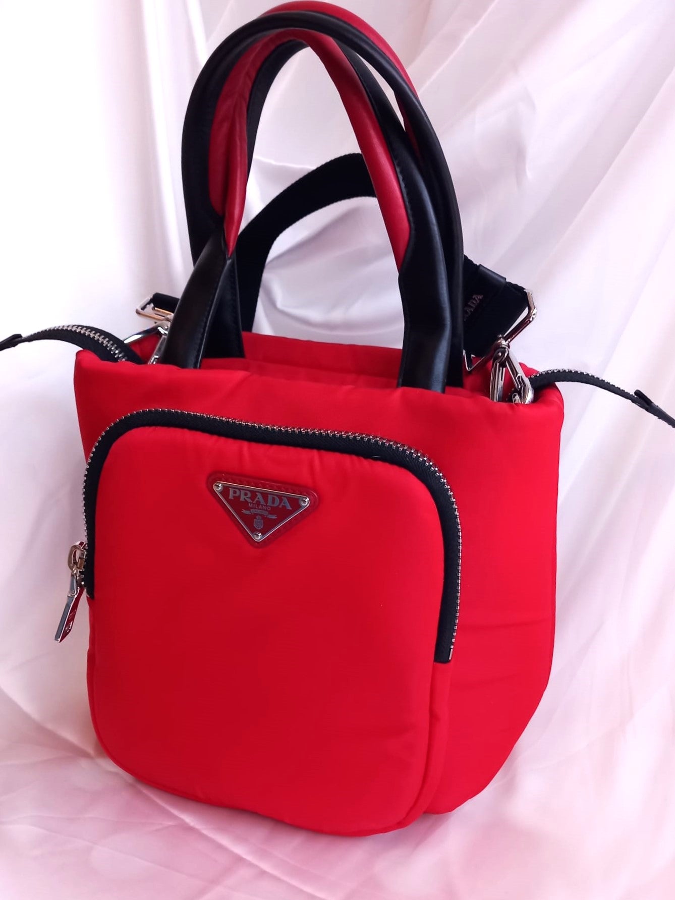 Prada Borsa Tessuto Cargo in nylon e pelle