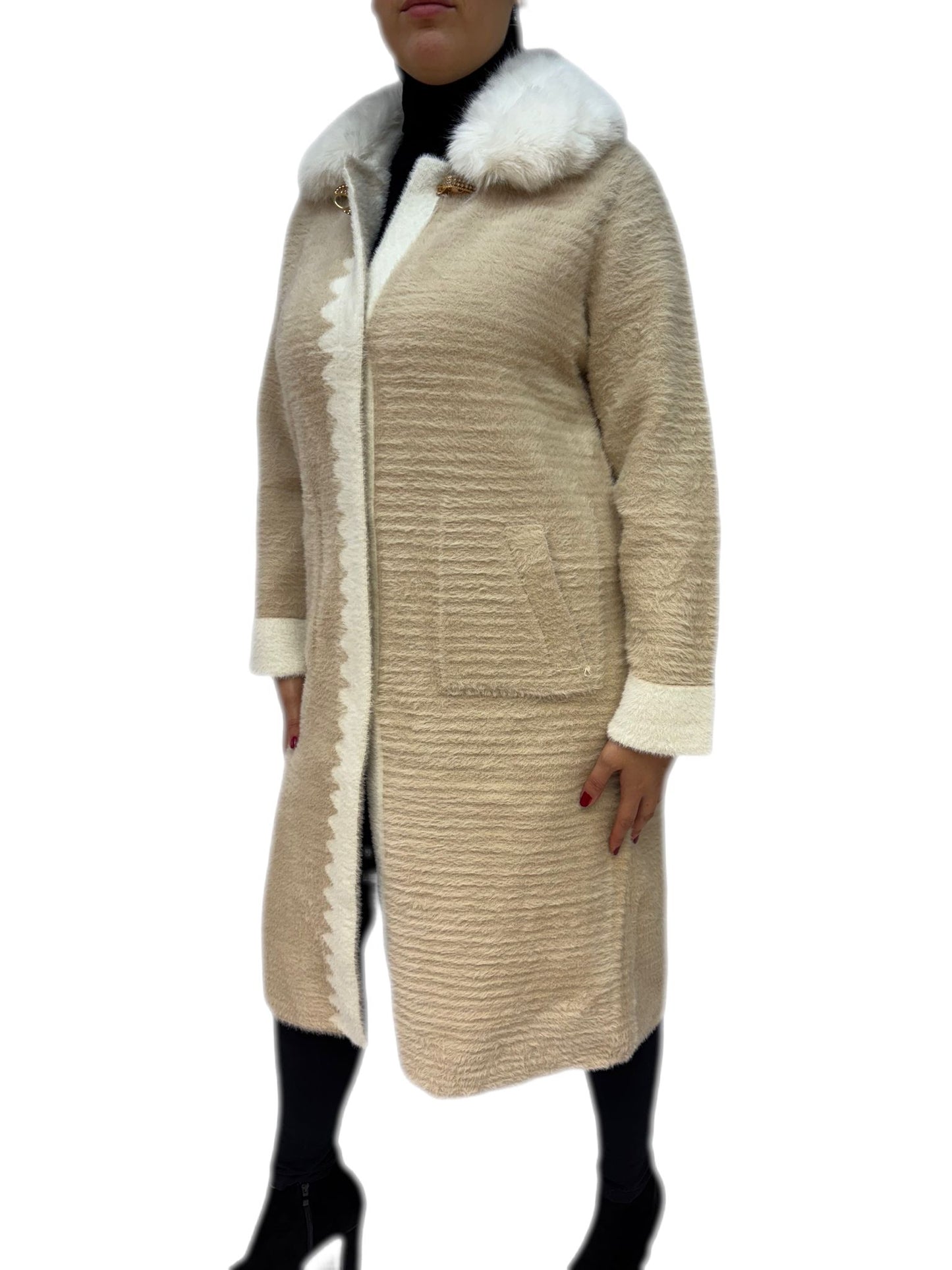 Cappotto di lana invernale donna
