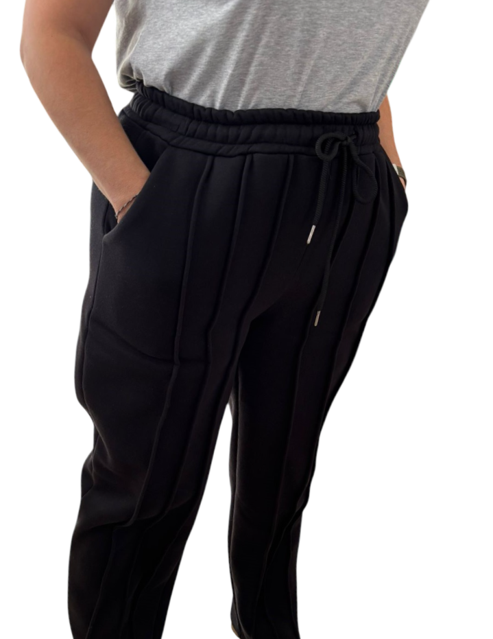 Pantaloni da jogging sportivi a righe a gamba larga oversize