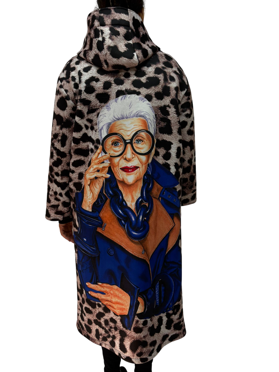 Cappotto di mezza stagione lungo da donna oversize