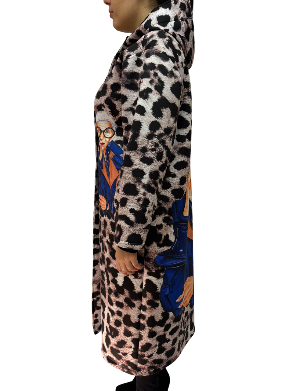 Cappotto di mezza stagione lungo da donna oversize
