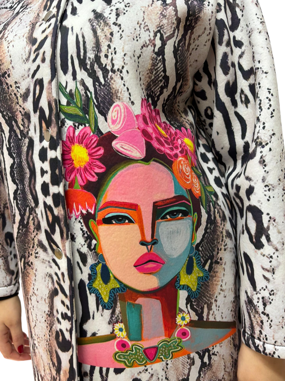 Cappotto di mezza stagione lungo da donna oversize